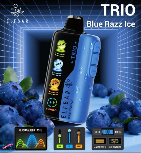 Elf Bar TRIO 40000 — Blue Razz Ice