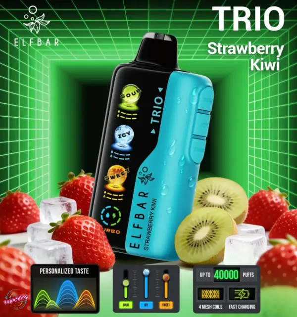 Elf Bar TRIO 40000 — Strawberry Kiwi